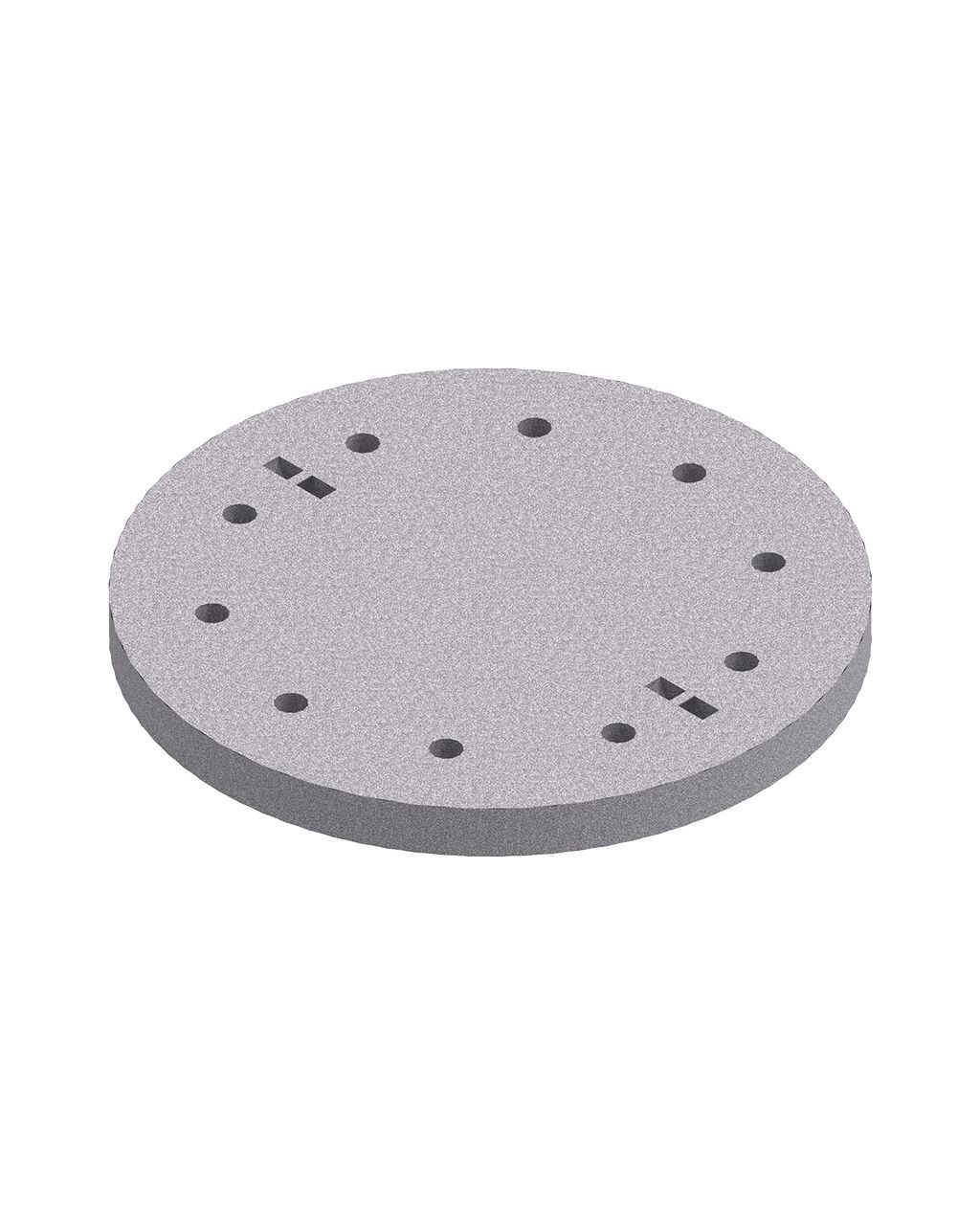 MENK Einlegedeckel aus Beton mit mehreren kleinen Befestigungsöffnungen, Größe S34.